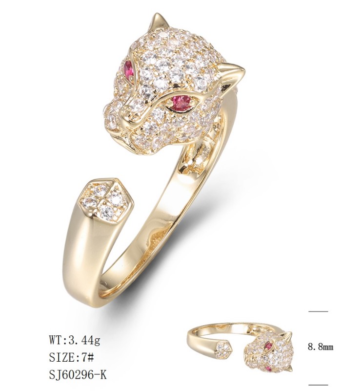 SJ60296, Ladies' Moissanite Ring, S925, Rhodium Plated, White, 3.34g