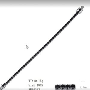 Necklace SB19343-1BBLACK-17CM