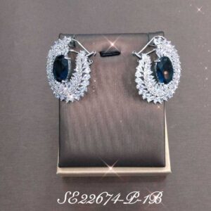 Necklace SE22674-P-1BBULE