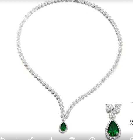 Necklace SN08912-P-1BGREEN-1