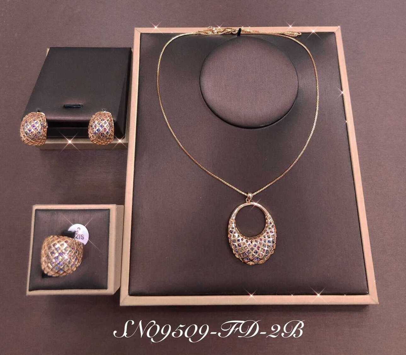 Necklace SN09509-FD-2BCLR
