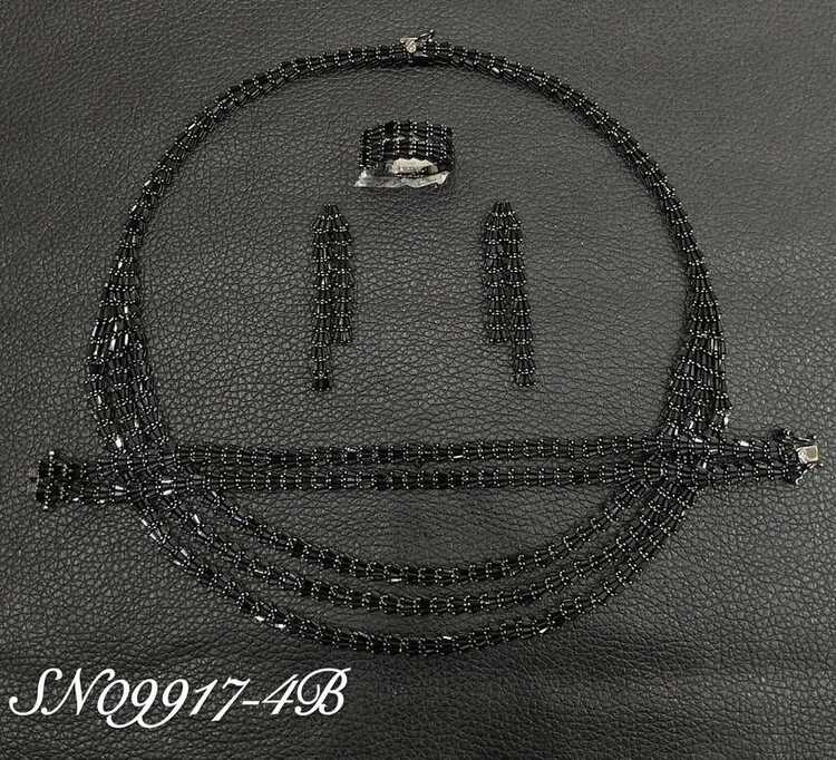 Necklace SN09917-4BBLACK