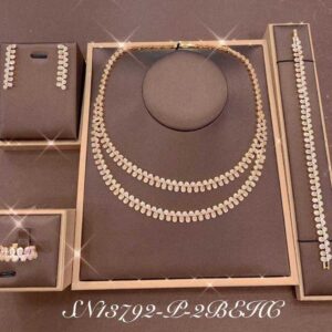 Necklace SN13789-P-2BCLR