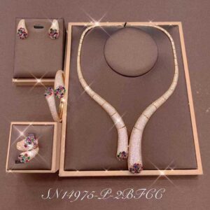 Necklace SN14975-P-2BCLR