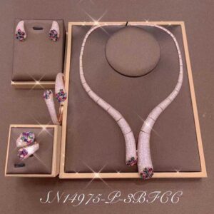Necklace SN14975-P-3BCLR