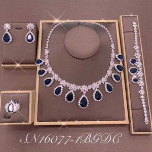 Necklace SN16077-1BBULE