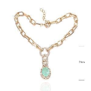 Necklace SN16921-TD-1BPINK