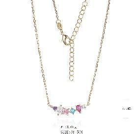 Necklace SN17575-SH-2BCLR