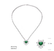 Necklace SN18248-1BGREEN-1