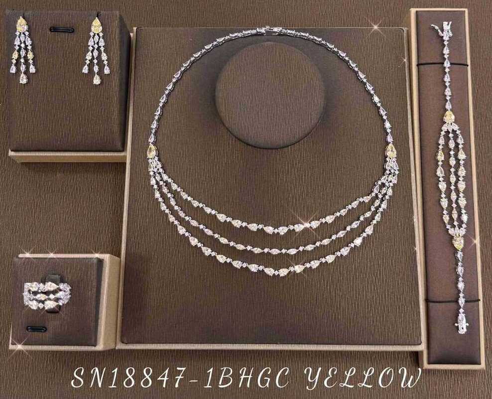 Necklace SN18847-1BYELLOW