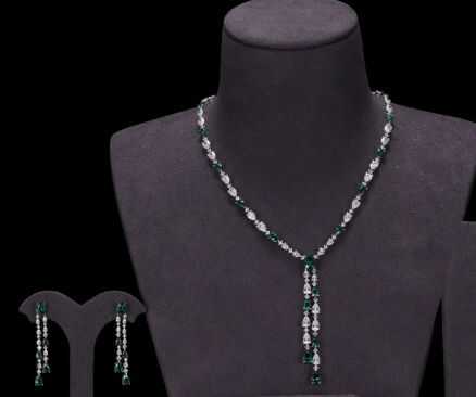 Necklace SN18861-1BGREEN-2