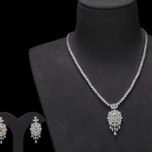 Necklace SN19096-1BGREEN-2