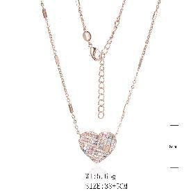 Necklace SN19112-S-2BCLR