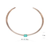 Necklace SN19549-2BGREEN-1