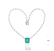Necklace SN19587-1BGREEN-1