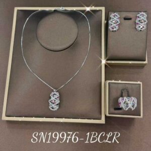 Necklace SN19976-S-1BCLR