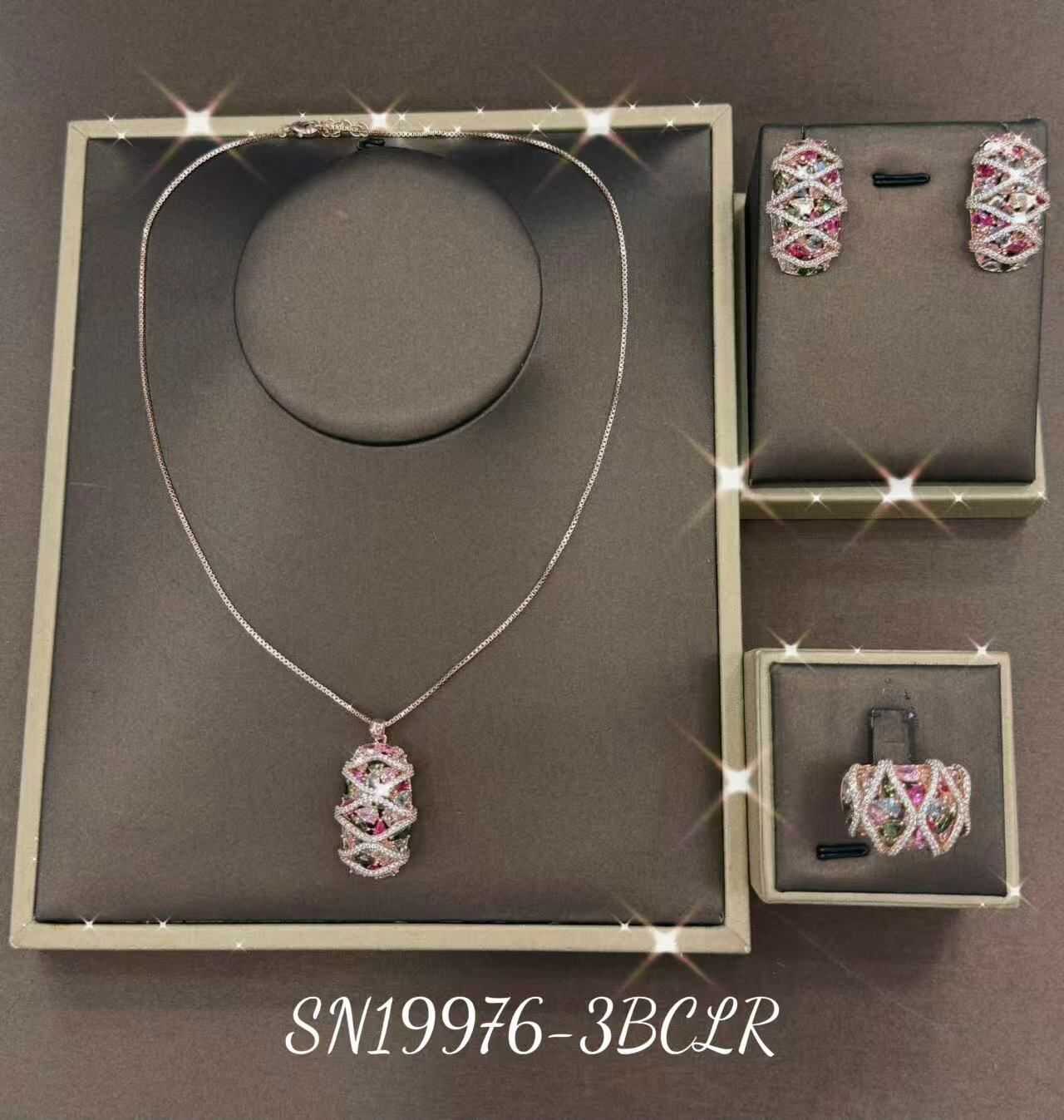 Necklace SN19976-S-3BCLR