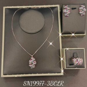 Necklace SN19977-S-3BCLR