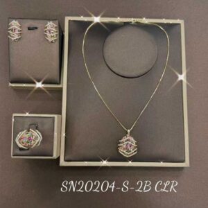 Necklace SN20204-S-2BCLR