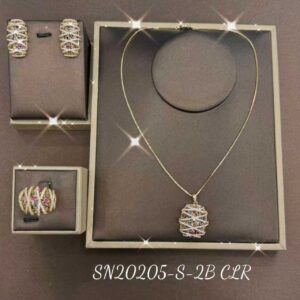 Necklace SN20205-S-2BCLR