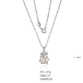 Necklace SN20602-S-2BPINK