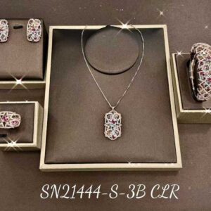 Necklace SN21444-S-3BCLR