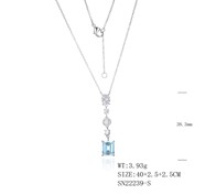 Necklace SN22239-S-1BBLUE