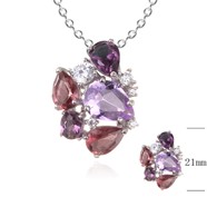 Necklace SZ21005-H-1BPURPLE-1