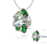 Necklace SZ21007-H-1BGREEN-1