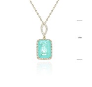 Necklace SZ29215-D-2BGREEN-2